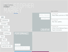 Tablet Screenshot of christophermarney.com